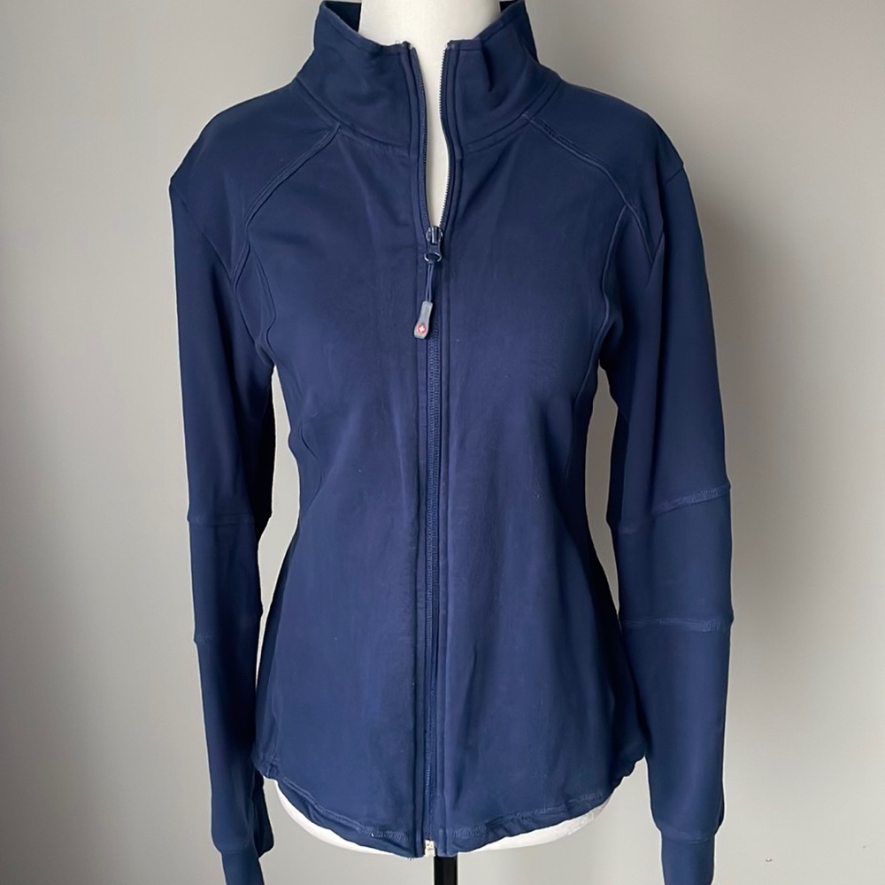 White Cross Blue Scrub Jacket